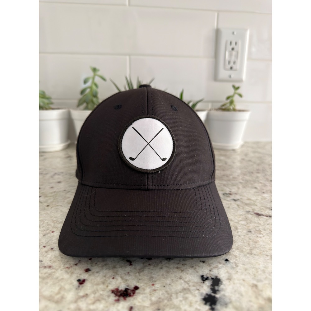 Signature Snapback Golf‎ Hat Black Adjustable Cap